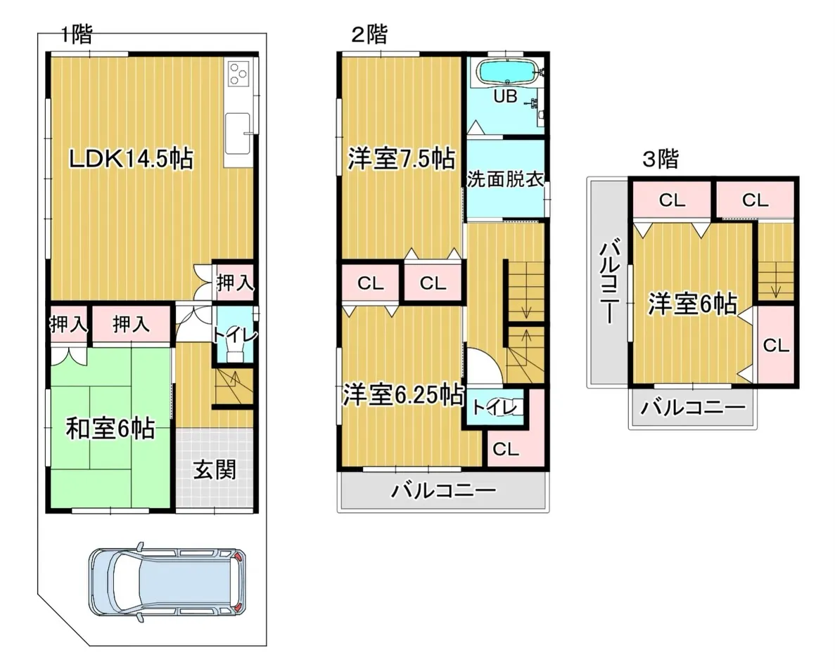 【大東市灰塚5丁目|鉄骨造4LDKリフォーム済戸建】